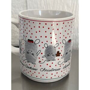 Little Creatures Thumb Buddies Mug 1980 Dianne Spector Christmas Mice